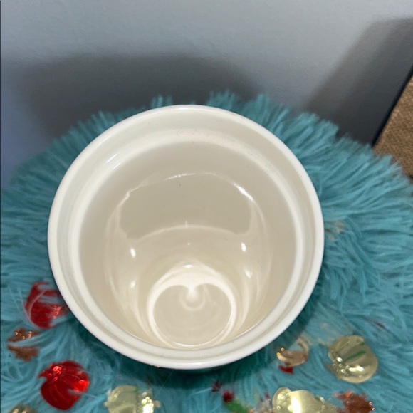 Starbucks Green and White Gradient Ceramic Tumbler with Red Lid - Picture 3 of 4